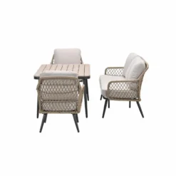 Garden Impressions Kalibo lounge dining set 4-delig - donker grijs