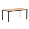 Garden Impressions Kasper tuintafel 160x84xH72 cm - donker grijs - teak look
