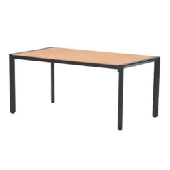 Garden Impressions Kasper tuintafel 160x84xH72 cm - donker grijs - teak look