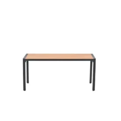 Garden Impressions Kasper tuintafel 160x84xH72 cm - donker grijs - teak look