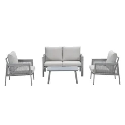 Garden Impressions Kreta loungeset 4-delig - taupe