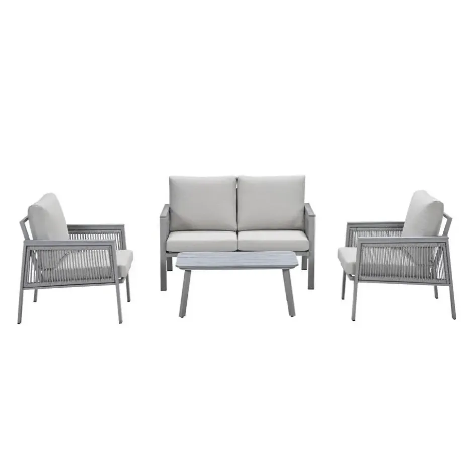 Garden Impressions Kreta loungeset 4-delig - taupe