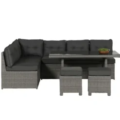 Garden Impressions Lapa lounge dining set 5-delig - grijs