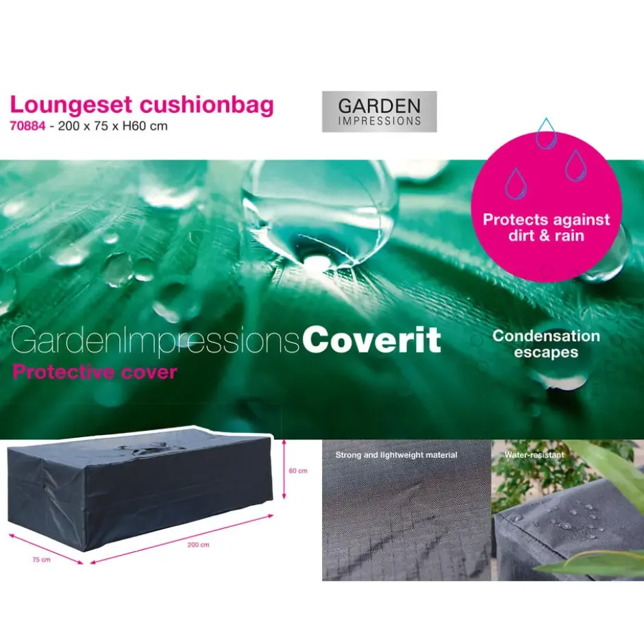 Garden Impressions Loungeset kussentas 200x75xH60 cm