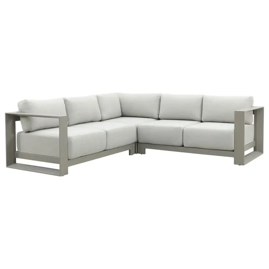 Garden Impressions Malakka loungebank 3-delig - taupe