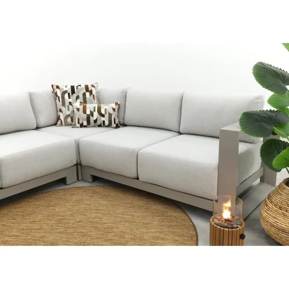 Garden Impressions Malakka loungebank 3-delig - taupe