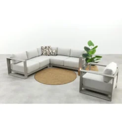 Garden Impressions Malakka loungebank 3-delig - taupe