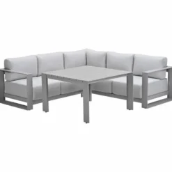 Garden Impressions Malakka lounge dining set 4-delig - taupe