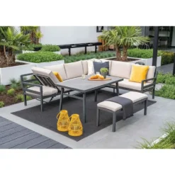 Garden Impressions Markus lounge dining set 4-delig desert sand