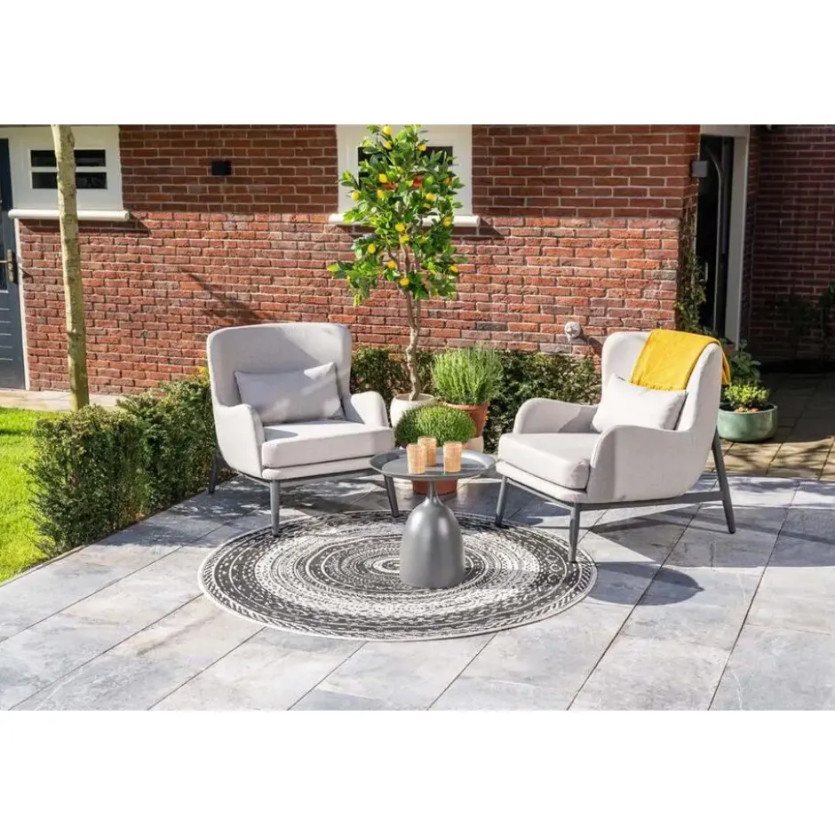 Garden Impressions Mati bijzettafel Ø50xH48 cm - donker grijs