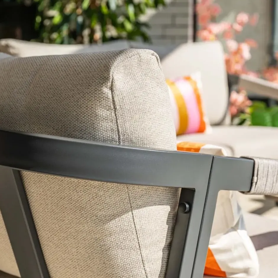 Garden Impressions Milou loungeset 4-delig - donker grijs