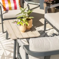 Garden Impressions Milou loungeset 4-delig - donker grijs