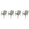 Garden Impressions Nantes tuinstoelen set van 4 – taupe