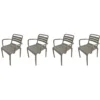 Garden Impressions Orleans tuinstoelen set van 4 – taupe