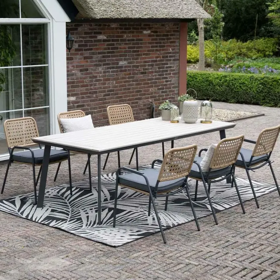 Garden Impressions Penedo tuintafel 230x100 cm - light teak vironwood