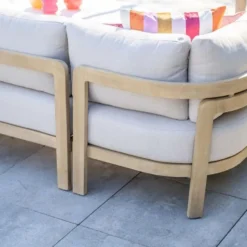 Garden Impressions Sirocco loungeset 3-delig L - acacia - grey sand