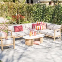 Garden Impressions Sirocco lounge dining set 3-delig R - grey sand