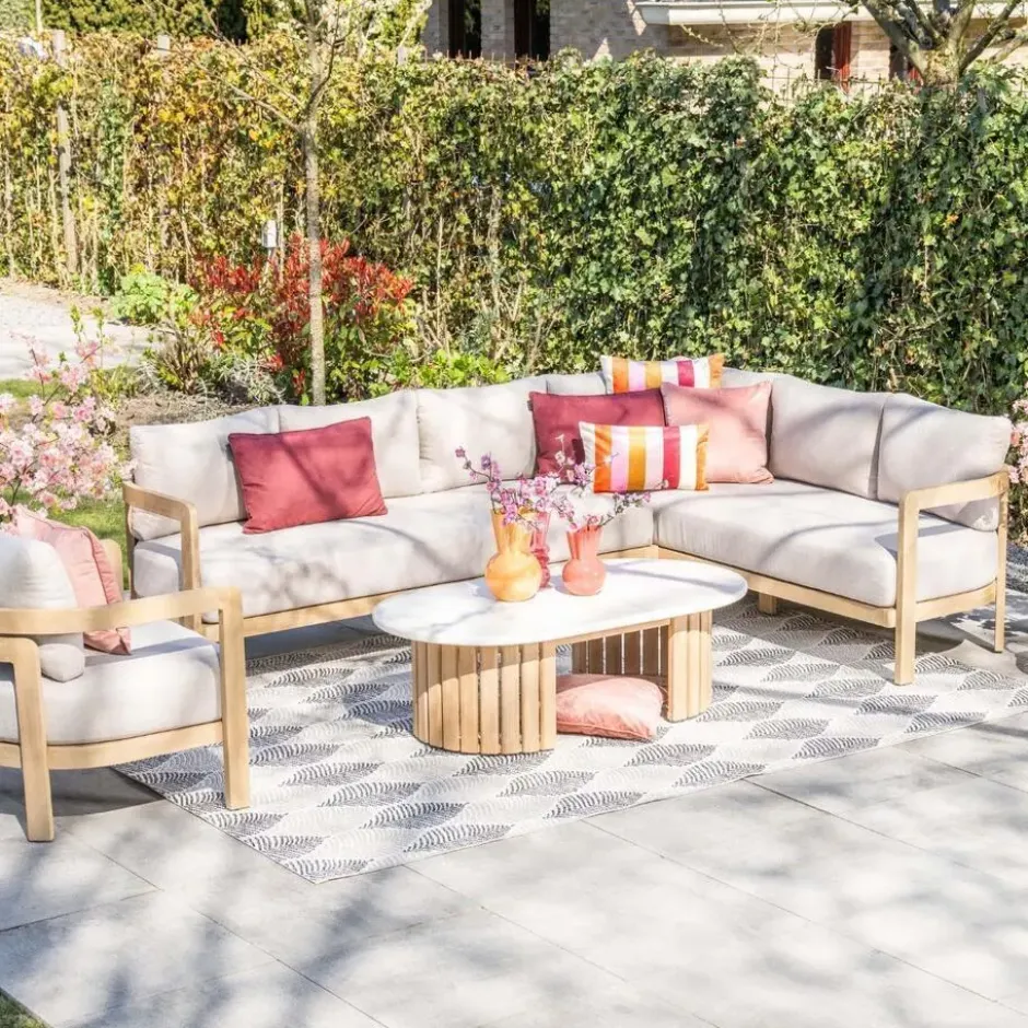 Garden Impressions Sirocco lounge dining set 2-delig R - grey sand