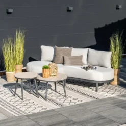 Garden Impressions Toscana loungebank L225 cm - donker grijs