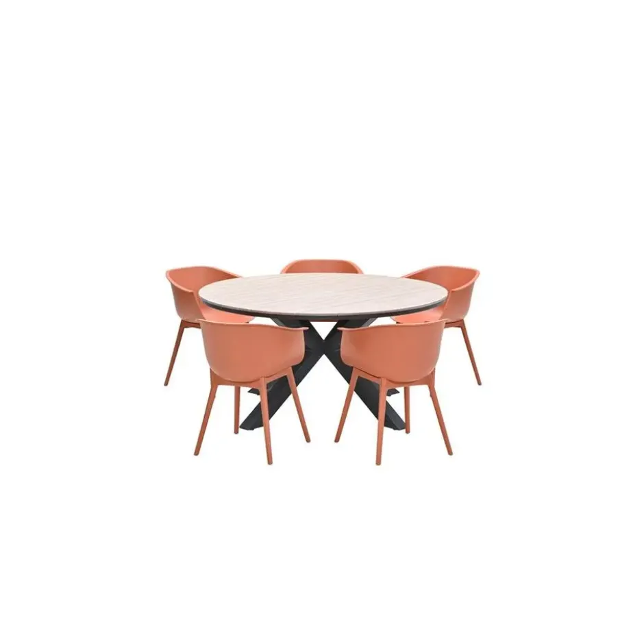 Garden Impressions Tulli tuintafel 148 cm - licht bruin