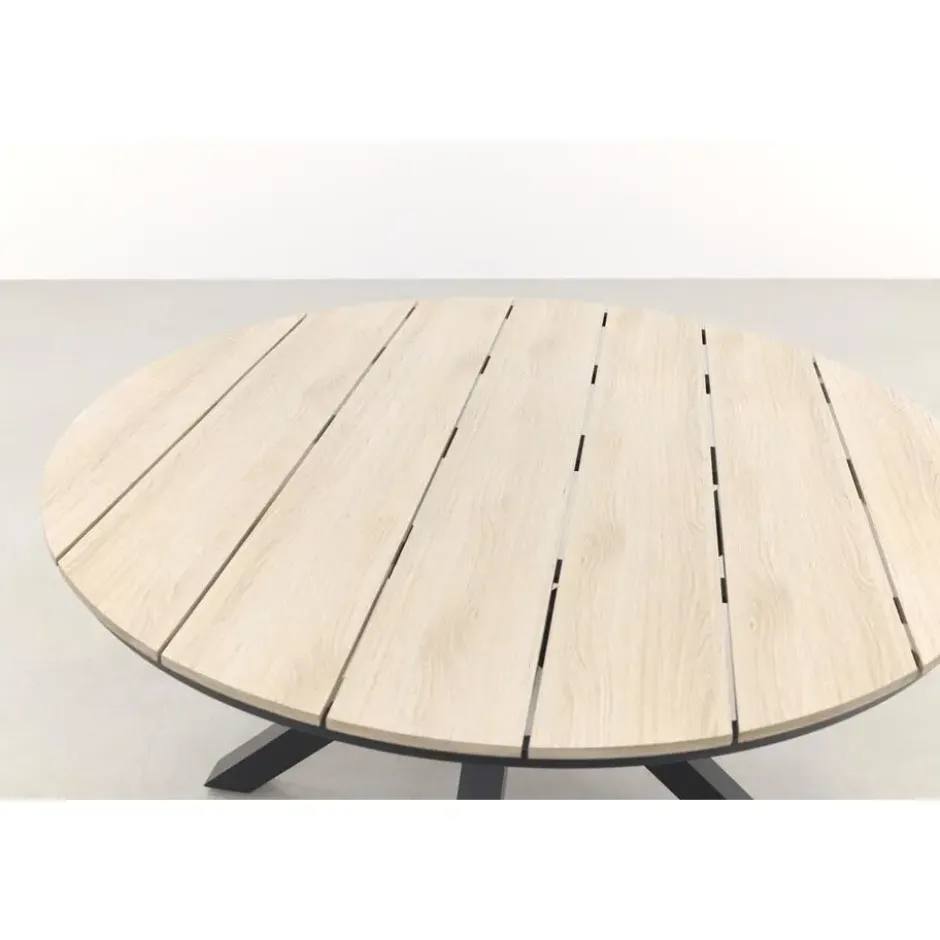 Garden Impressions Tulli tuintafel 122 cm - licht bruin