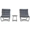 Garden Impressions Zensa loungeset 3-delig - donker grijs