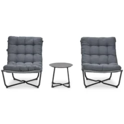 Garden Impressions Zensa loungeset 3-delig - donker grijs