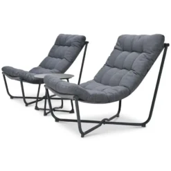 Garden Impressions Zensa loungeset 3-delig - donker grijs