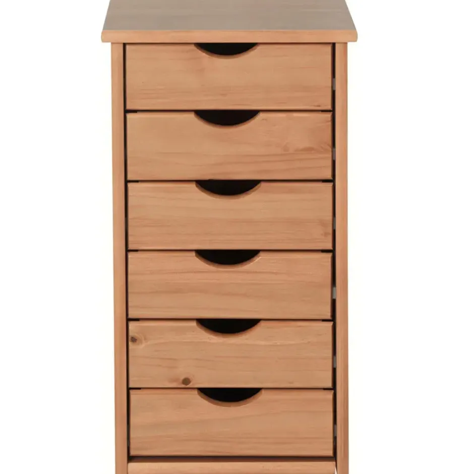 Gava - Commode met 6 laden dennenhouten