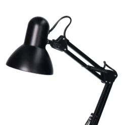 Gerimport Bureaulamp - zwart - metaal - verstelbaar - 37 x 42 cm