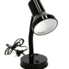 Gerimport Bureaulamp - zwart - 13 x 30 cm - buigbaar