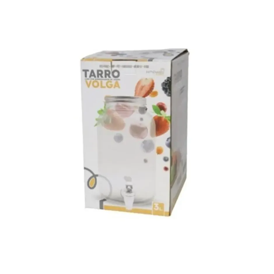 Gerimport Drank dispensers - 3L - met metalen deksel en kraantje