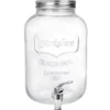 Gerimport Drankdispenser - water/limonade - kraan - 5L - glas