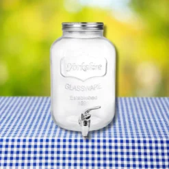 Gerimport Drankdispenser - water/limonade - kraan - 5L - glas