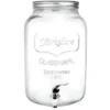 Gerimport Drankdispenser - water/limonade - kraan - 8L - glas