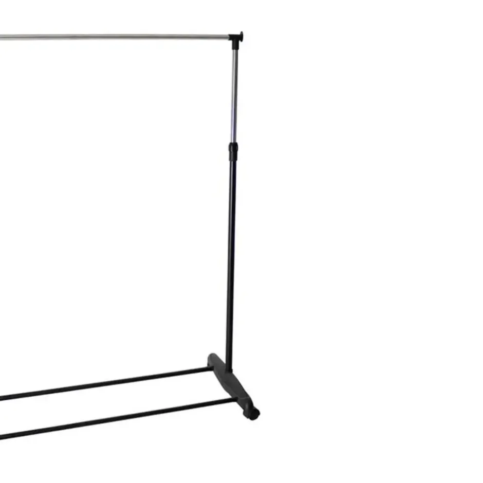 Gerimport Kledingrek - enkele stang - verrijdbaar - 90x160 cm