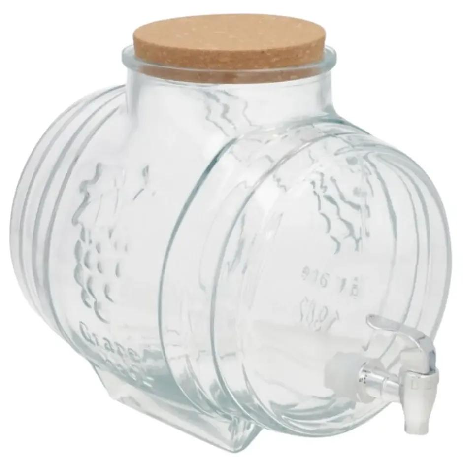 Gerimport Limonade / sap dispenser - 8000 ml - borosilicaat glas