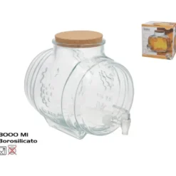 Gerimport Limonade / sap dispenser - 8000 ml - borosilicaat glas