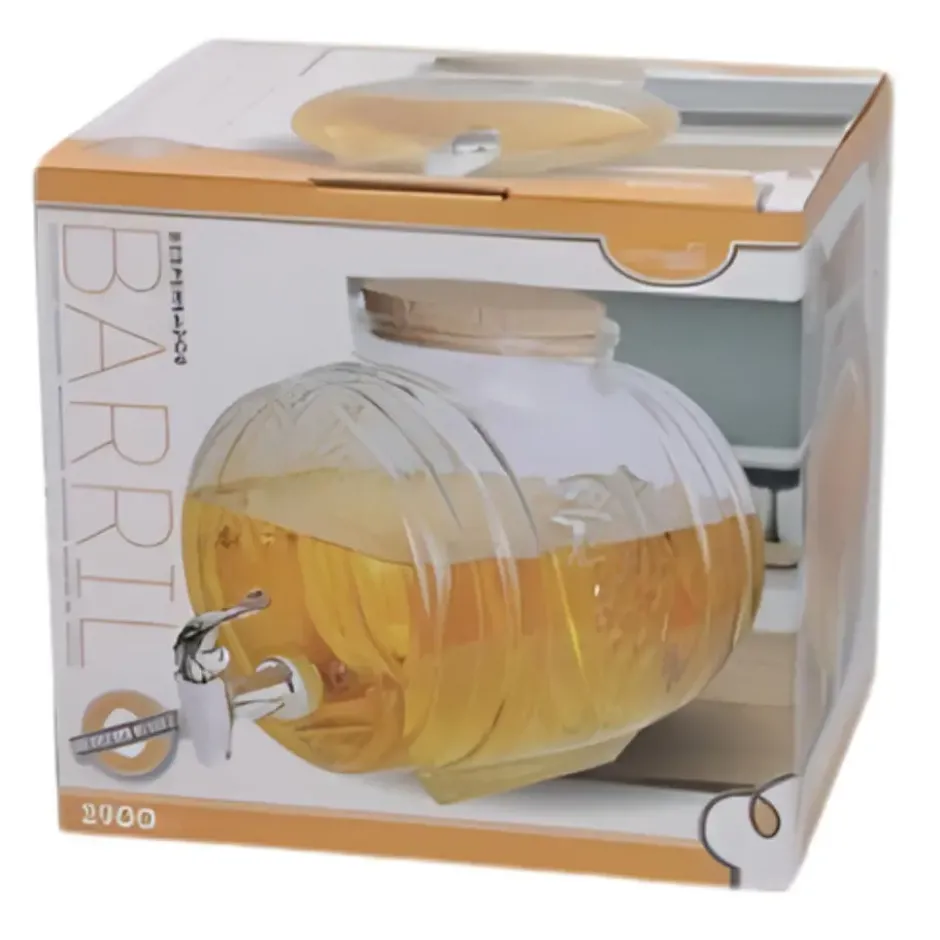 Gerimport Limonade / sap dispenser - 8000 ml - borosilicaat glas