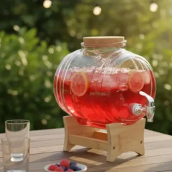 Gerimport Limonade / sap dispenser - 5 Liter - borosilicaat glas