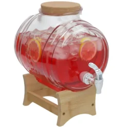 Gerimport Limonade / sap dispenser - 5 Liter - borosilicaat glas