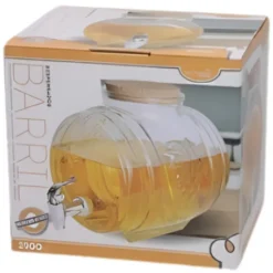 Gerimport Limonade / sap dispenser - 2900 ml - borosilicaat glas