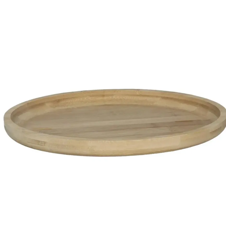 Gerimport Serveer plateau - ovaal - dienblad - hout - 33 cm