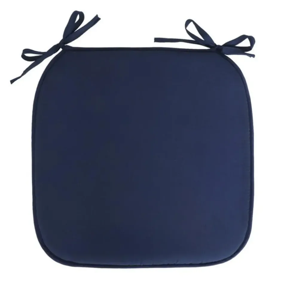 Gerimport Stoelkussen Anna - buiten - donkerblauw - 39x3 cm