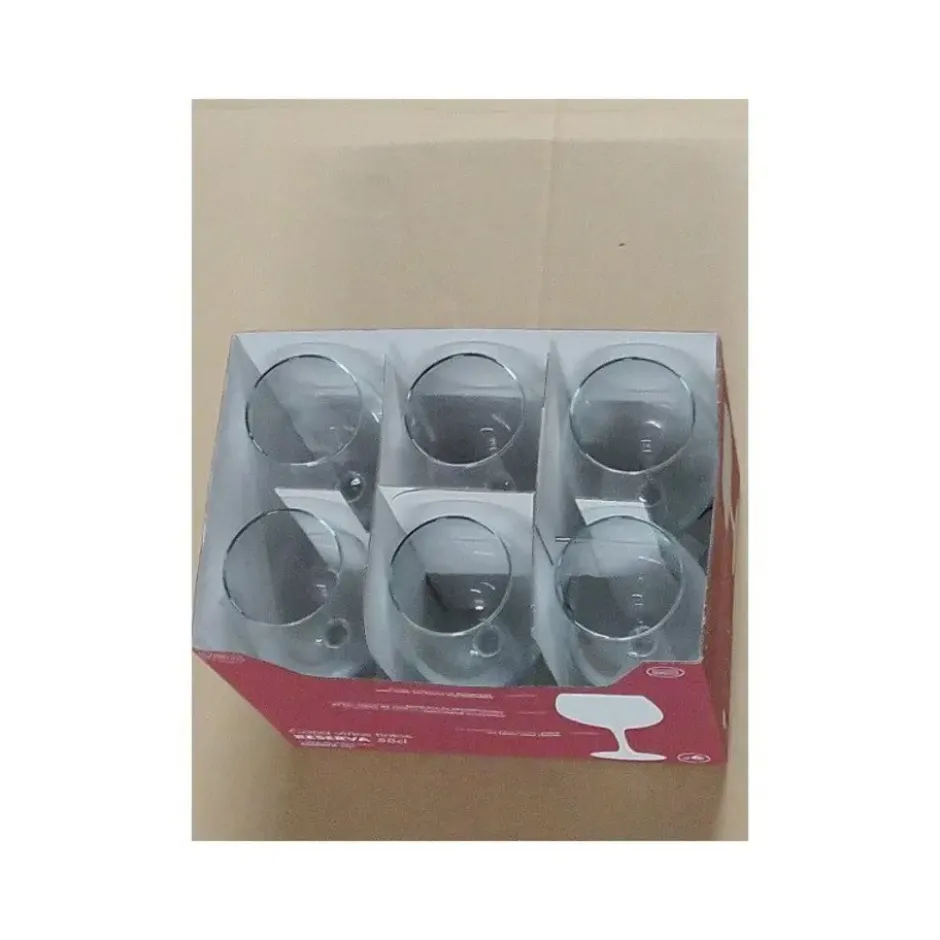 Gerimport Wijnglazen - 6 stuks - glas - 580 ml - voor rood en wit