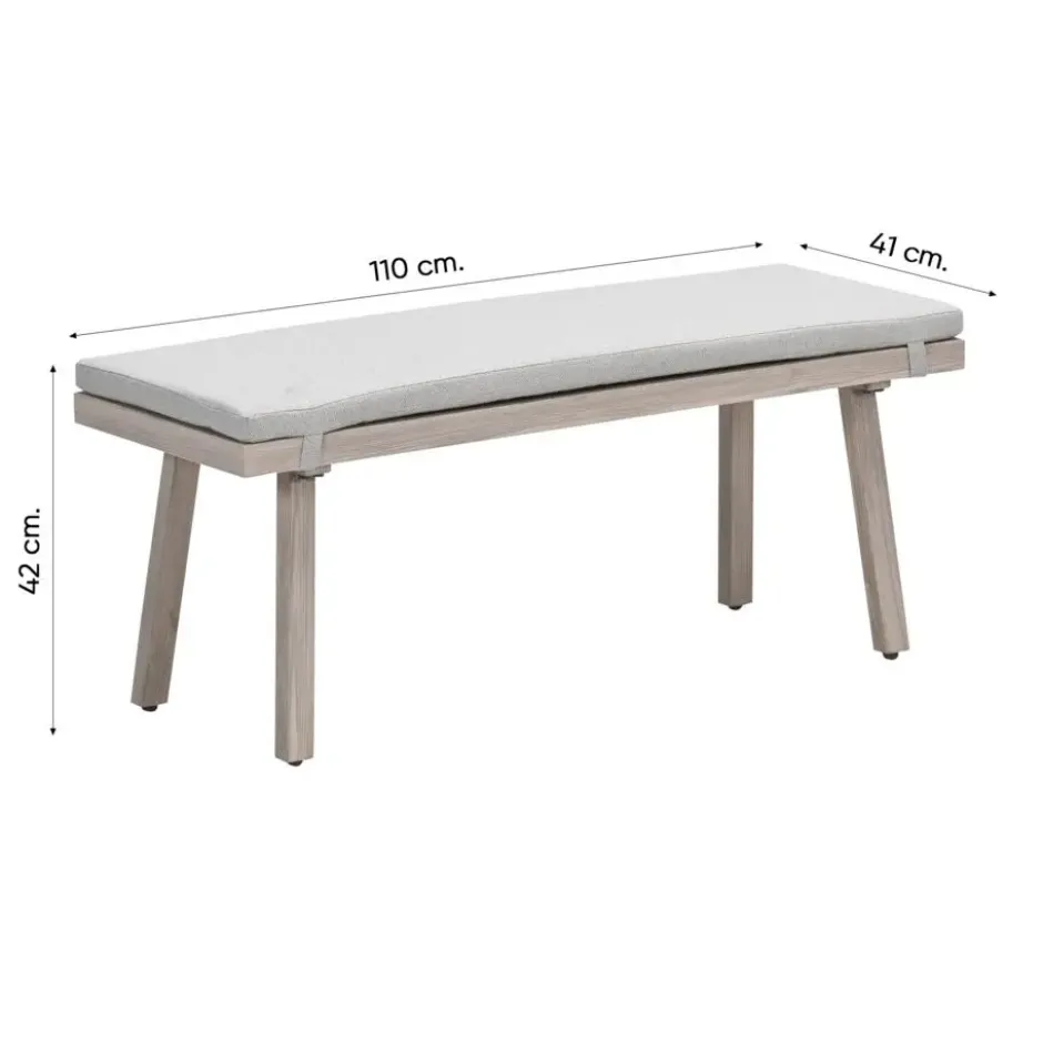 GI Decala tuinbank - Teak/Zand