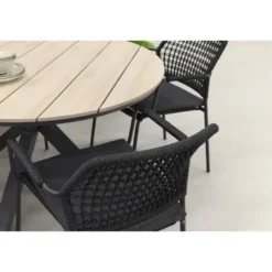 GI Edison 122 cm. - ronde tuinset/ Taste Barista antraciet