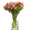 Giftdecor Bloemenvaas - transparant glas - D15 x H30 cm