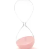 Gift Decor Zandloper cilinder - roze - 30 min - glas - D8xH25 cm