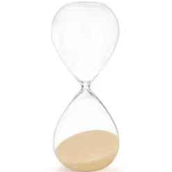 Gift Decorzandloper cilinder - geel - 35 min - glas - D9 x H25 cm
